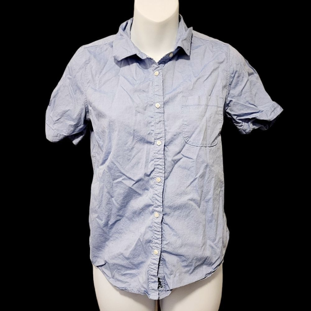 2/$20 Gap Kids Blue Buttons Down Shirt Size: XXL